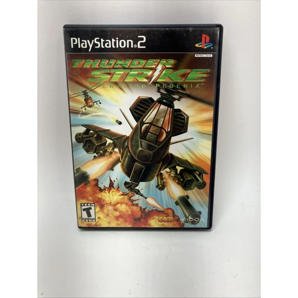Thunder Strike: Operation Phoenix Sony PlayStation 2 PS2 W/ Manual